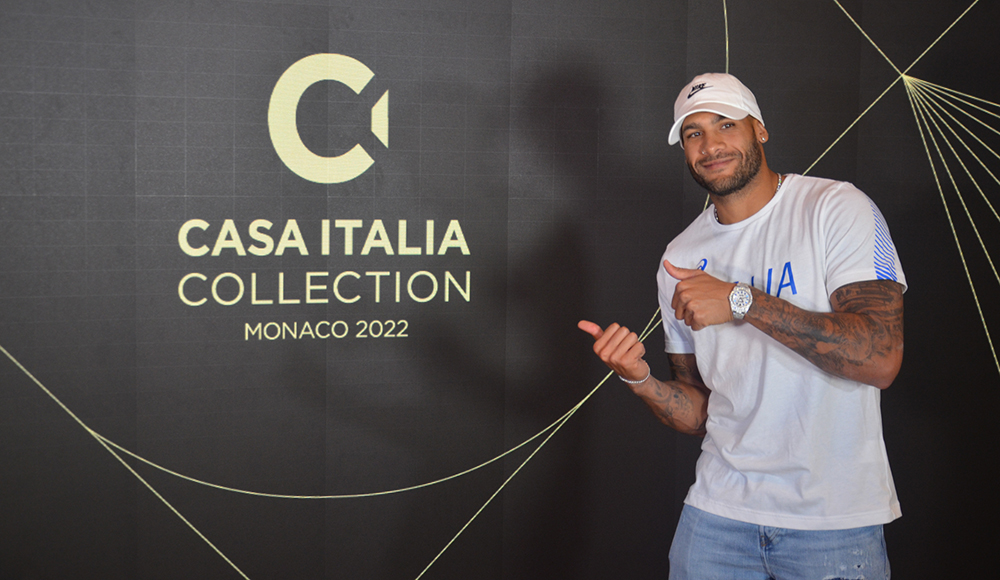 Marcell Jacobs a Casa Italia Collection: il campione olimpico è pronto a scendere in pista