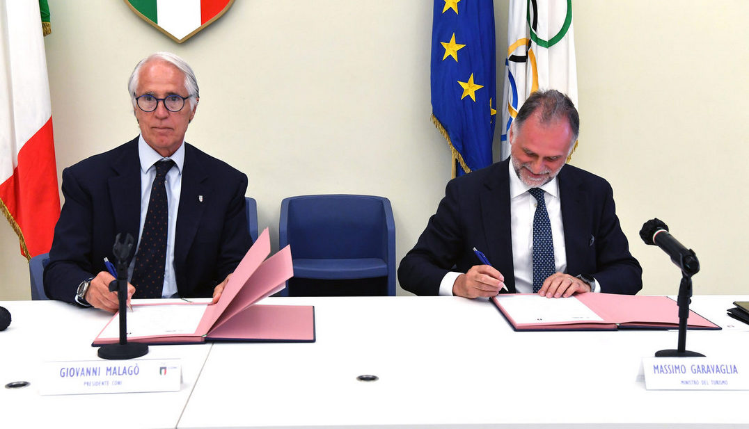 Siglato il protocollo d’Intesa per collaborare al rilancio del turismo italiano con i grandi eventi sportivi