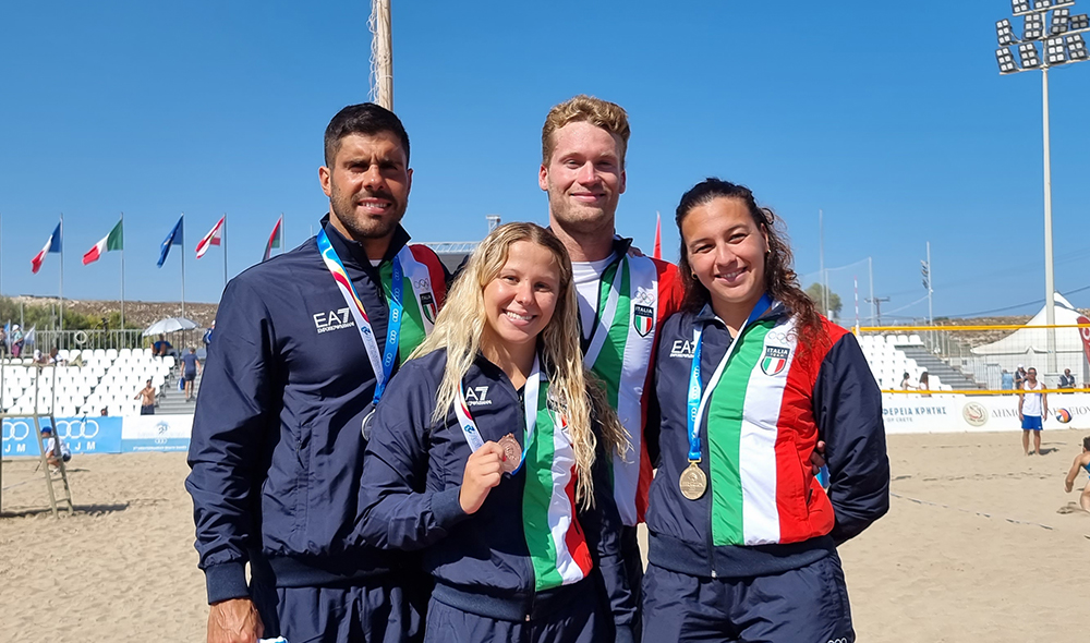 Italia Team protagonista a Heraklion: 13 medaglie con gli ori del nuoto di fondo, beach tennis e nuoto pinnato