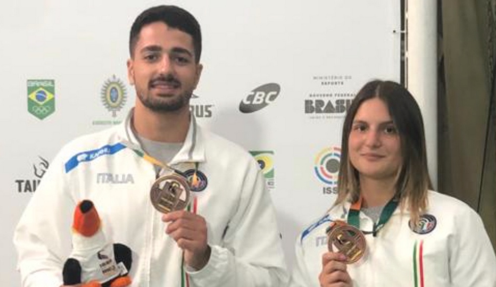 Coppa del Mondo: Monna e Varricchio terzi in Brasile nel mixed team di pistola