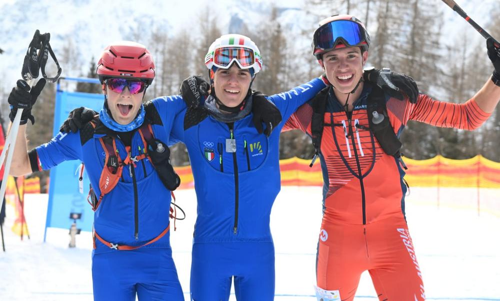 L'Italia domina nello sci alpinismo: doppietta Canovi-Scarinzi al maschile. Grassis (snowboard) e Pezzetta (pattinaggio figura) d'argento 