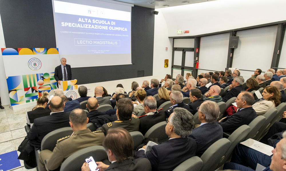 Inauguration of CONI's Advanced School of Olympic Specialisation, Malagò: "We are proud of our Olympic training”