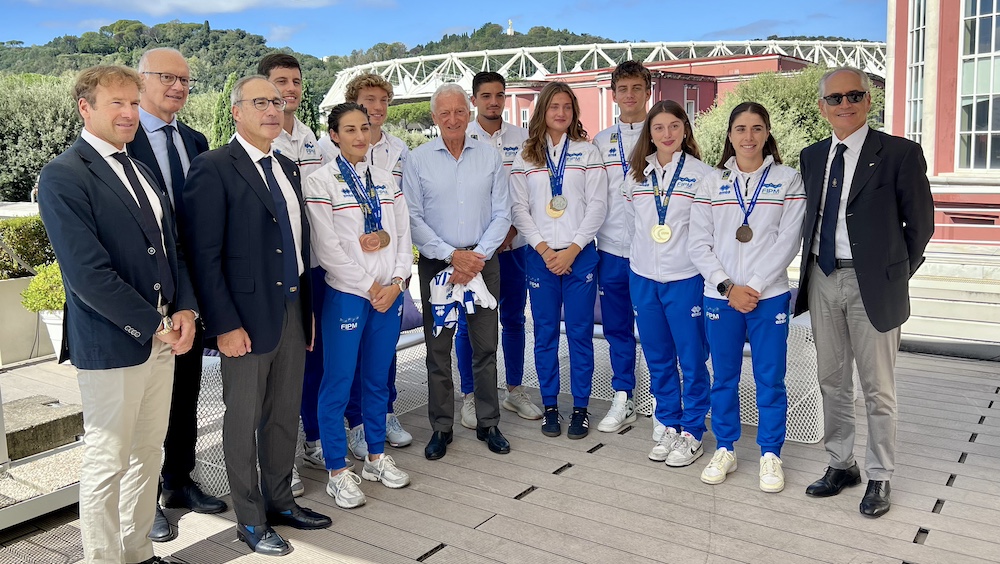 Il Presidente Buonfiglio incontra la Nazionale di pentathlon moderno: “Disciplina che dimostra la completezza di un atleta” Il Presidente Buonfiglio incontra la Nazionale di pentathlon moderno: “Disciplina che dimostra la completezza di un atleta”