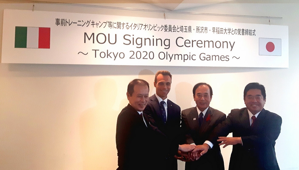 Tokyo 2020, Mornati firma l'accordo per il Campus preolimpico della squadra italiana a Tokorozawa