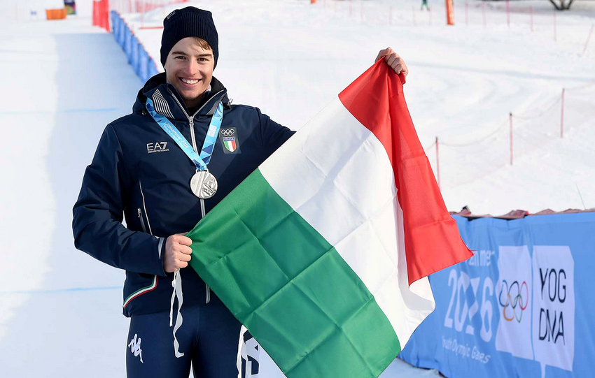 Canzio d'argento nel SuperG: 1ª medaglia per l'Italia agli YOG