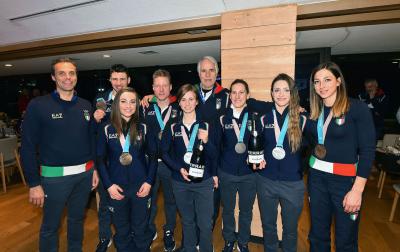 Biathlon and Short Track athletes ad Casa Italia