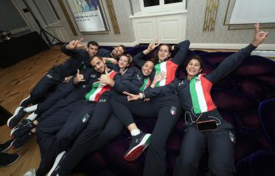 Casa Italia: festa per le squadre oro e argento della scherma 