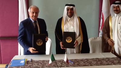 Fabbricini firma accordo di cooperazione con il Qatar