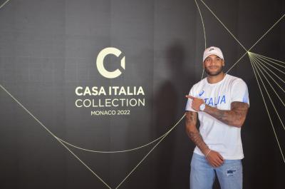 Marcell Jacobs ospite a Casa Italia Collection Monaco 2022 