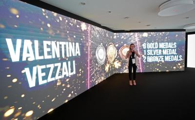 Sottosegretario allo Sport Valentina Vezzali visita Casa Italia
