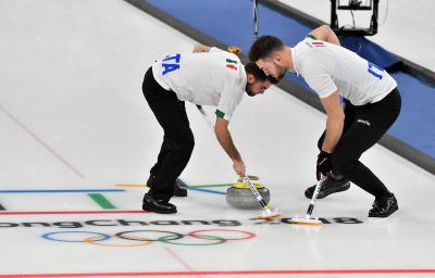 The curling tournament begins for the Italian team