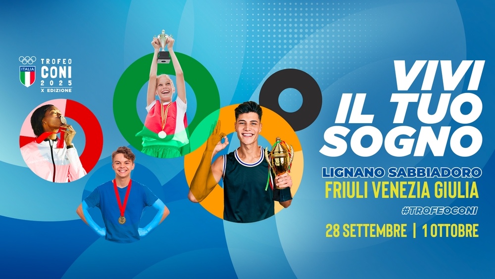 Tutto pronto per il Trofeo CONI: 4.600 partecipanti e grandi ospiti in arrivo a Lignano Sabbiadoro