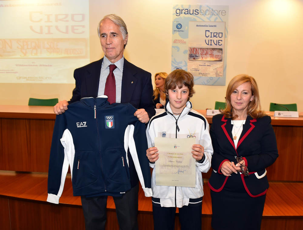 Prima borsa di studio "Ciro Esposito", premiato il giovane schermidore Stefano Cedrini