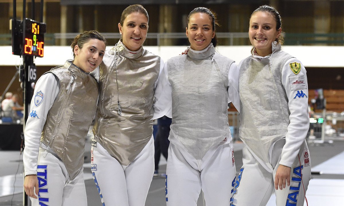 Fiorettiste campionesse d'Europa, primo oro azzurro a Novi Sad. Spadisti di bronzo