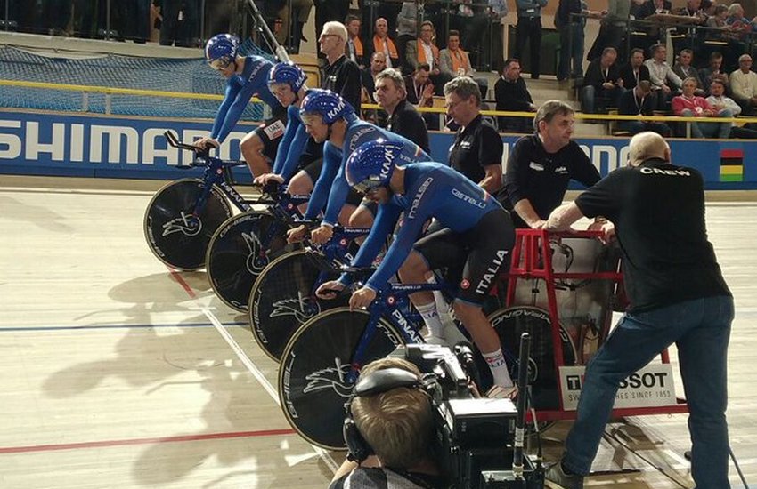 Mondiali di Apeldoorn, quartetti azzurri di bronzo nell'inseguimento a squadre