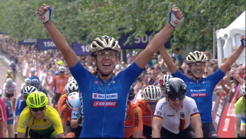 Europei: Marta Bastianelli si tinge d’oro nella corsa su strada. "Dedico la vittoria a tutta la squadra" 