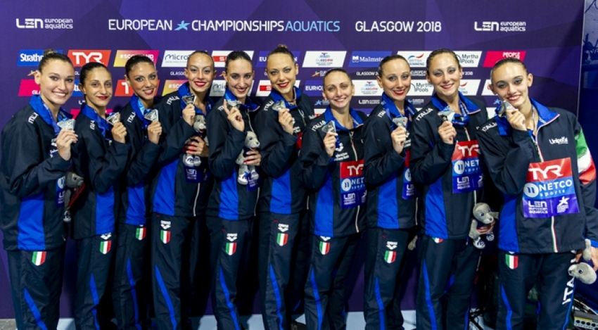 Argento europeo nel libero combinato, le azzurre sempre sul podio