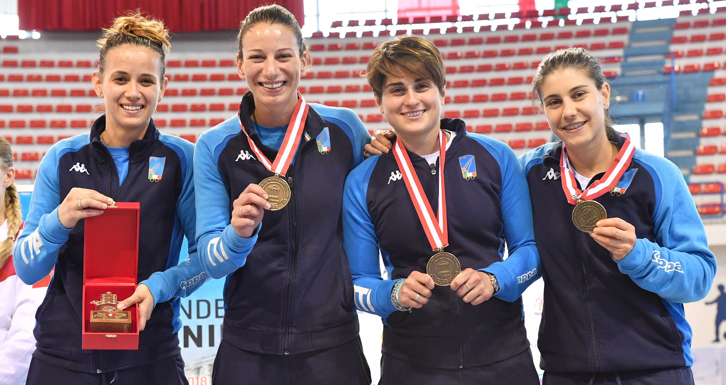 Le azzurre della sciabola terze a Tunisi nell'ultima tappa di Coppa del Mondo