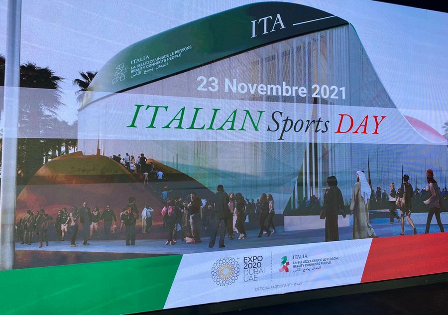 Tomorrow at the Dubai Expo: a celebration of ‘Italian Sports Day’, President Malagò and the Italian champions