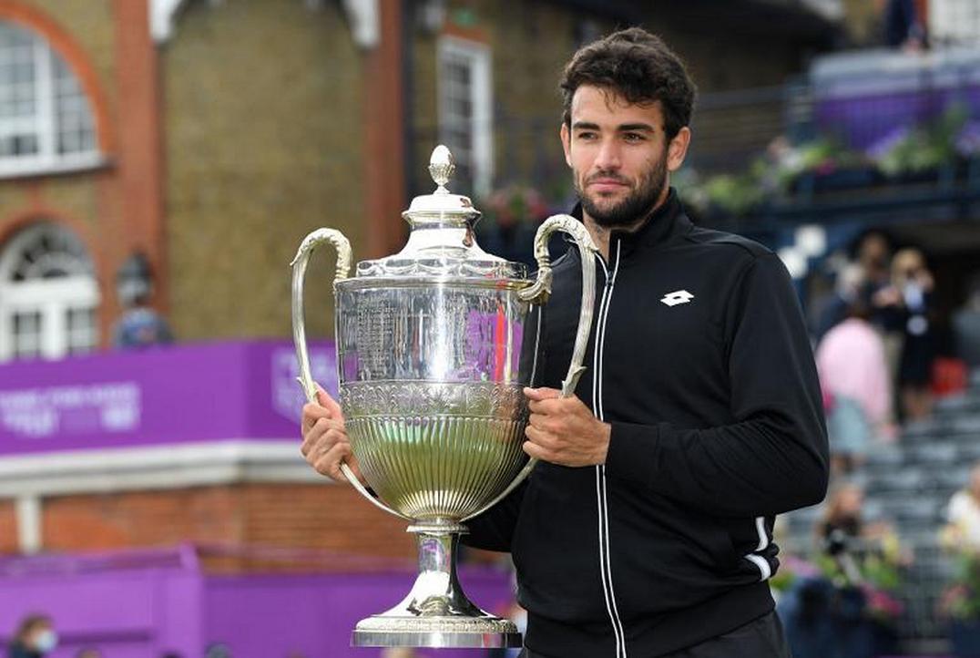 Matteo Berrettini è nella storia: primo italiano a vincere al Queen’s. E’ il suo primo titolo ATP 500