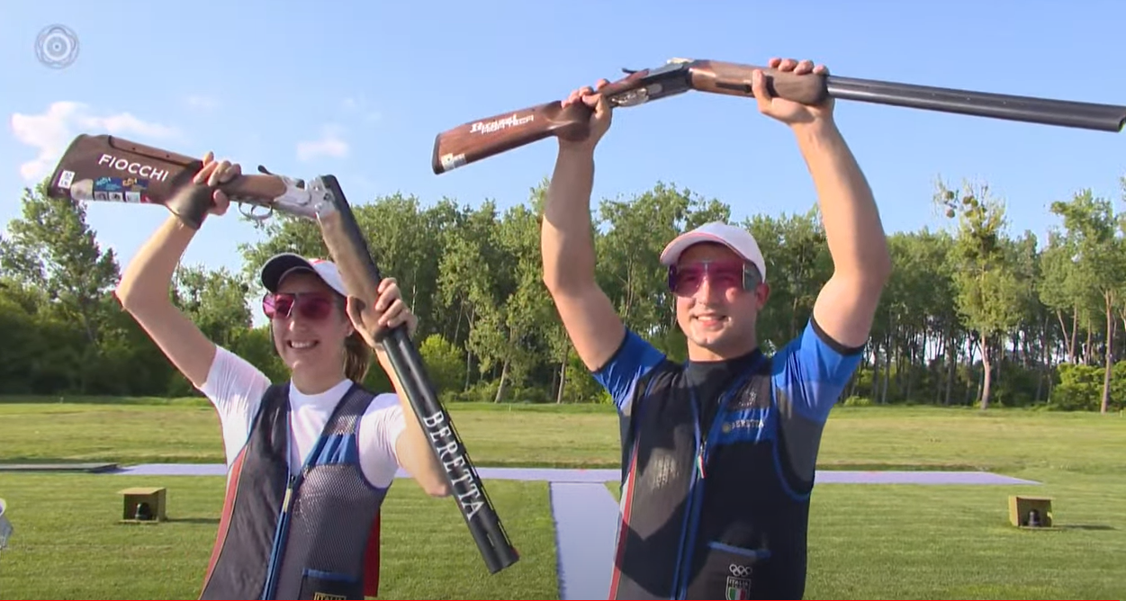 Europei di Osijek, Jessica Rossi e Valerio Grazini d'oro nel Trap Mixed Team