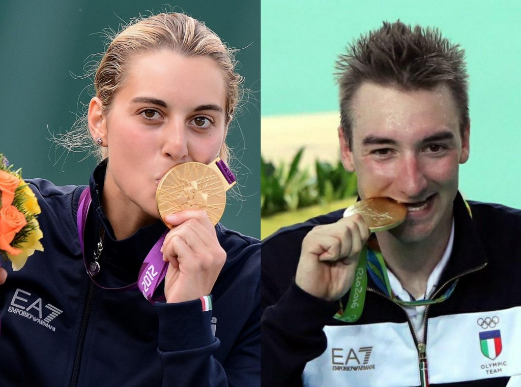 Historic 'First': 2 flagbearers designated. Jessica Rossi (Shooting) and Elia Viviani (Cycling) Italian flag bearers in Tokyo