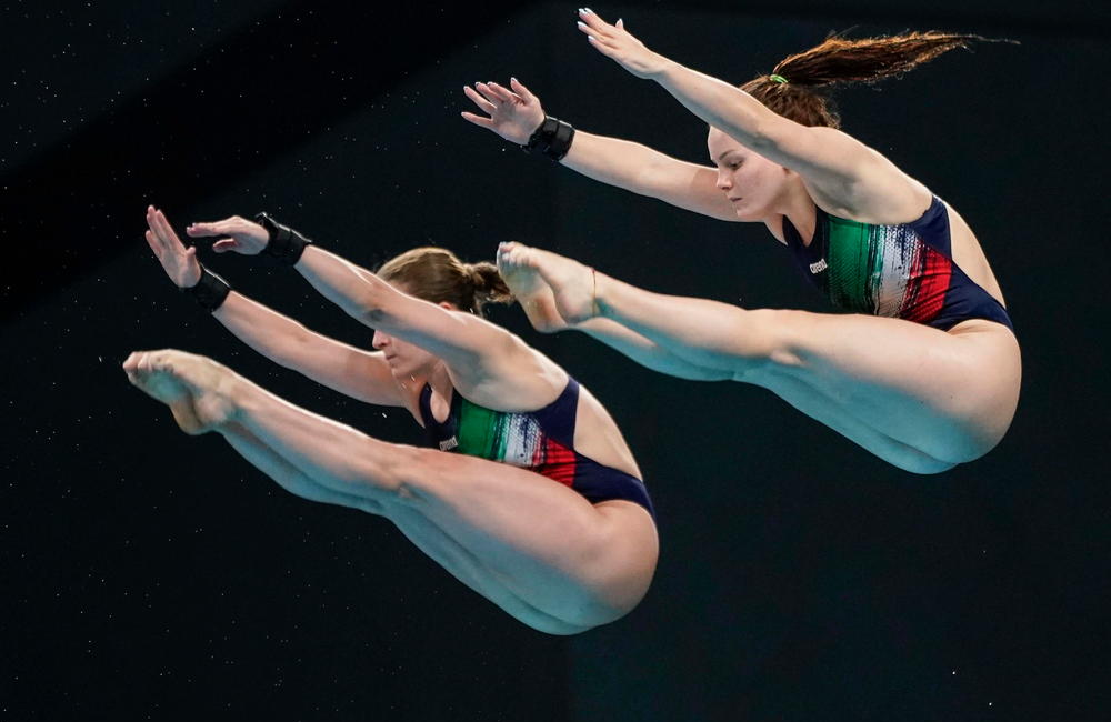 Europei, a Budapest argento per Elena Bertocchi e Chiara Pellacani nel trampolino sincro