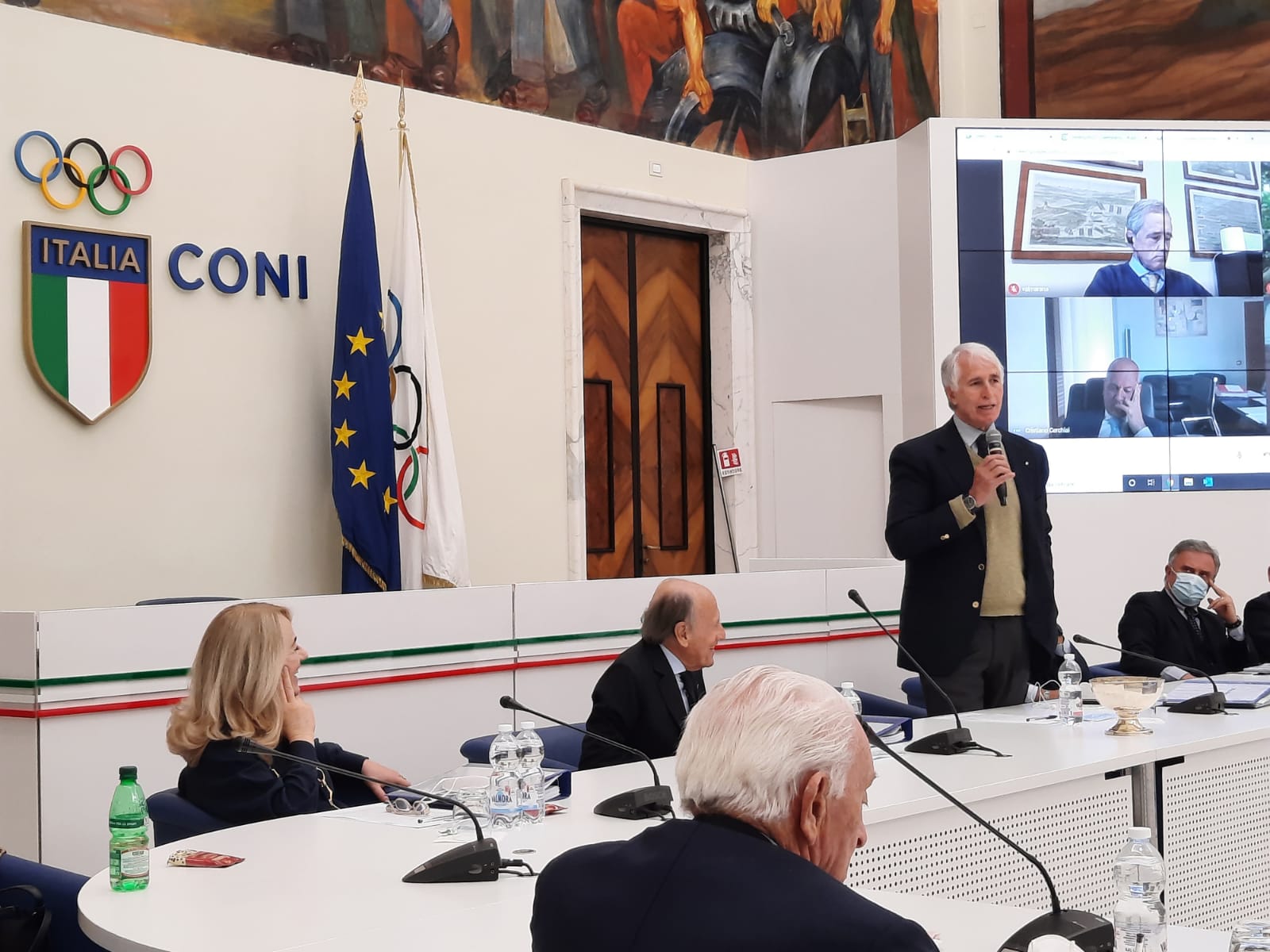 Il saluto di Malagò al consiglio federale della Federgolf presieduto dal Presidente Chimenti