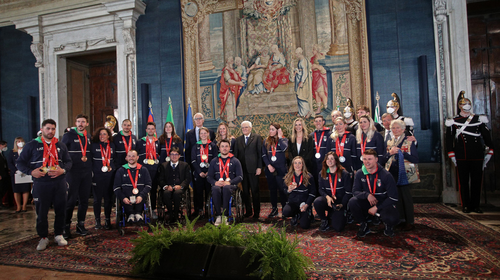 I medagliati di Pechino 2022 al Quirinale per la riconsegna del Tricolore. Mattarella: "avete onorato la bandiera"