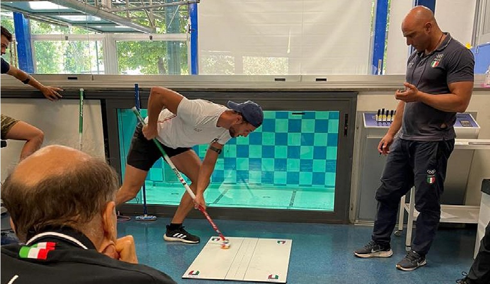 Giornata di test per la Nazionale di curling nel raduno al CPO dell'Acqua Acetosa