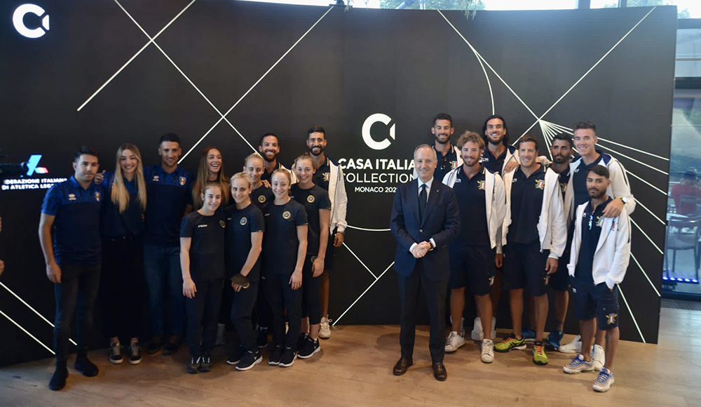 Inaugurata Casa Italia Collection con gli azzurri di Canottaggio, Ciclismo e le Fate della Ginnastica 