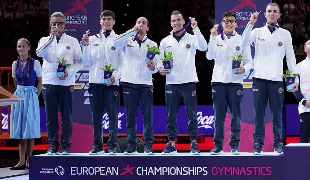 Ginnastica artistica, impresa Italia: medaglia d’argento nella gara a squadre