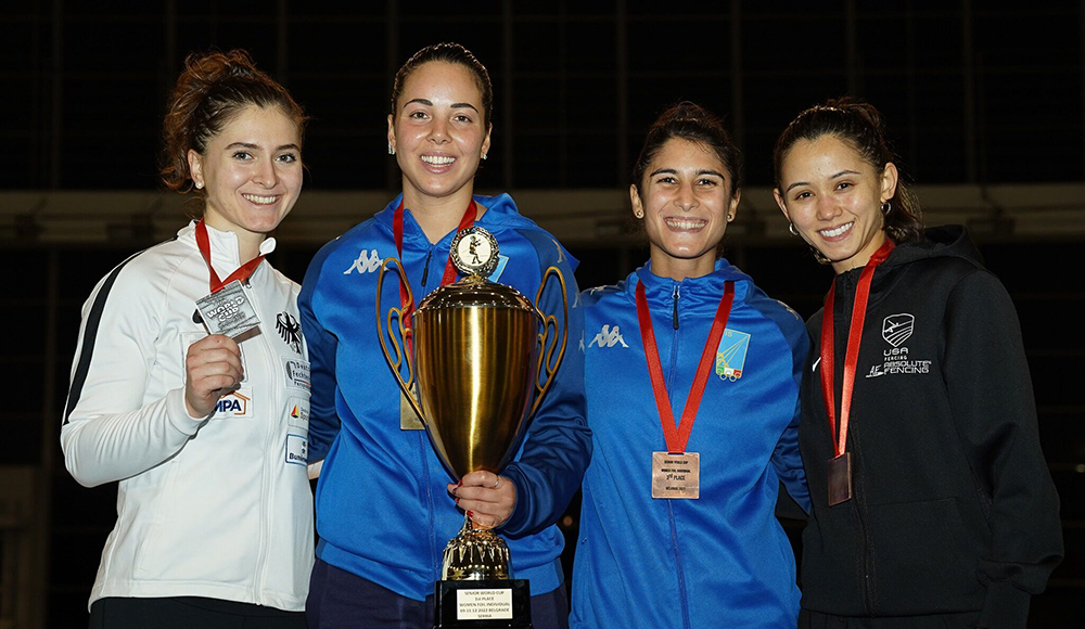 Fiorettiste azzurre scatenate in Coppa del Mondo: Alice Volpi trionfa a Belgrado, terza Francesca Palumbo