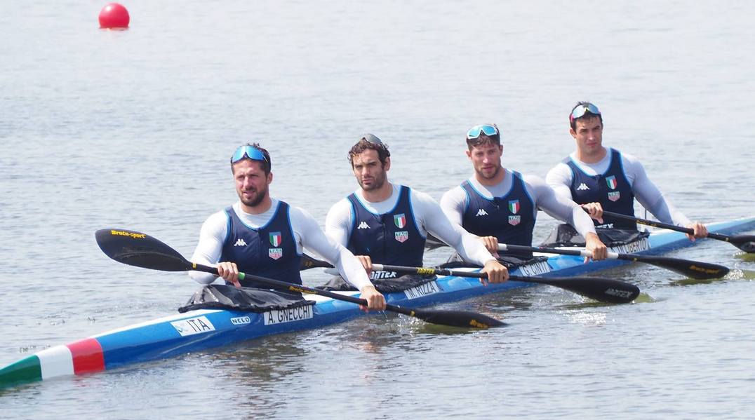 Risultati degli Azzurri: K4 500 metri qualificato direttamente alle finali non accadeva da 12 anni 