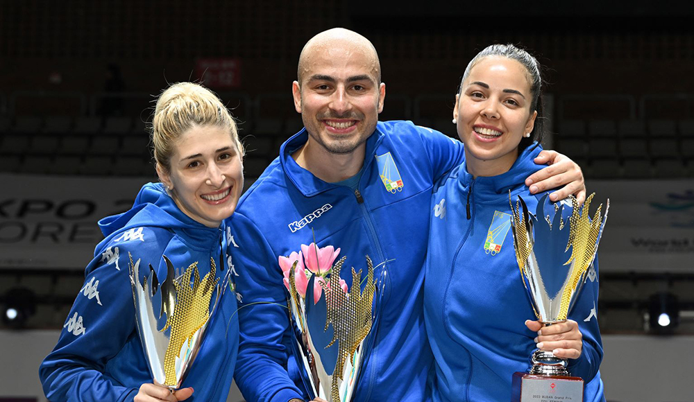 Foconi vince il Grand Prix di fioretto a Busan, Volpi e Sinigalia sul podio. A Sint-Niklaas azzurre seconde nella sciabola a squadre