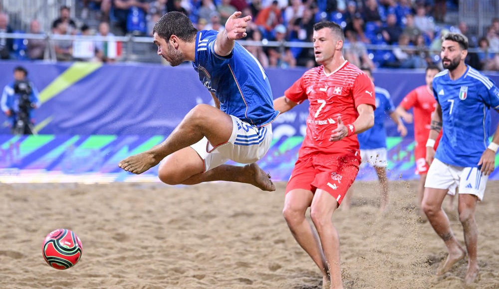 Beach Soccer, medaglia d'argento per gli azzurri: in finale passa la Svizzera