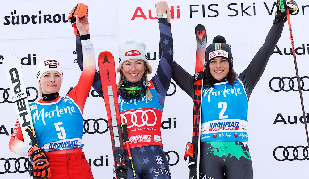 Federica Brignone terza nel gigante di Coppa del Mondo a Kronplatz 