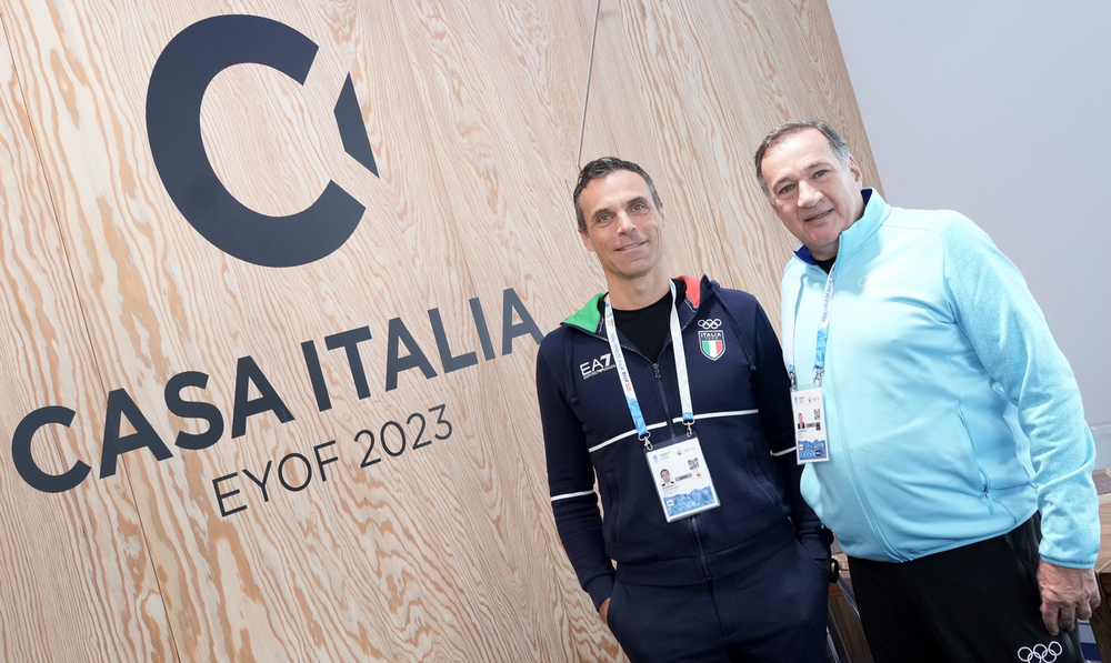 Il Presidente EOC Capralos ospite di Casa Italia EYOF 2023