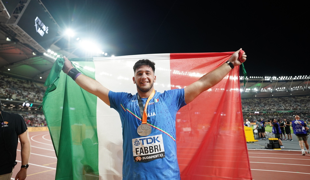 Mondiali di Budapest: Leonardo Fabbri d'argento nel getto del peso
