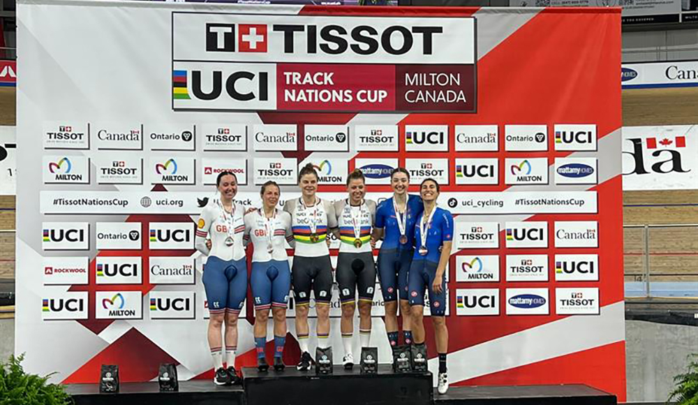 Nations Cup: Martina Fidanza ed Elisa Balsamo sul podio della Madison a Milton