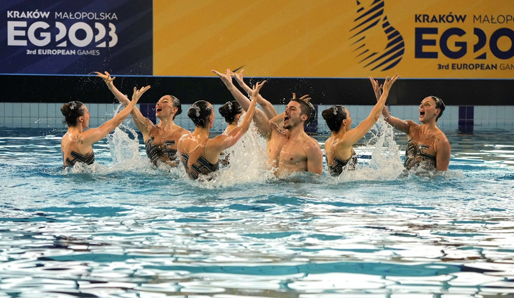 Nuoto artistico: la medaglia d’argento nel Team Free apre la giornata dell’Italia Team a Cracovia