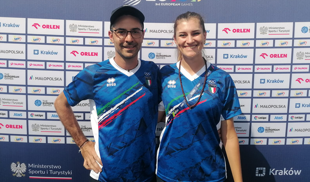 Tiro con l’arco, compound: Marco Bruno ed Elisa Roner sul podio del mixed team