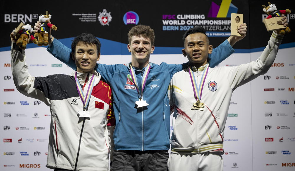 World Championships in Bern: Matteo Zurloni wins gold in speed and gains pass for Paris 2024