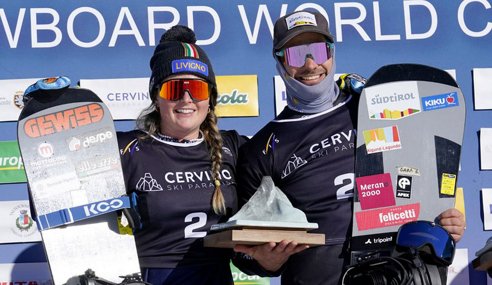 Michela Moioli e Omar Visintin trionfano a Cervinia nel mixed team di Coppa del Mondo