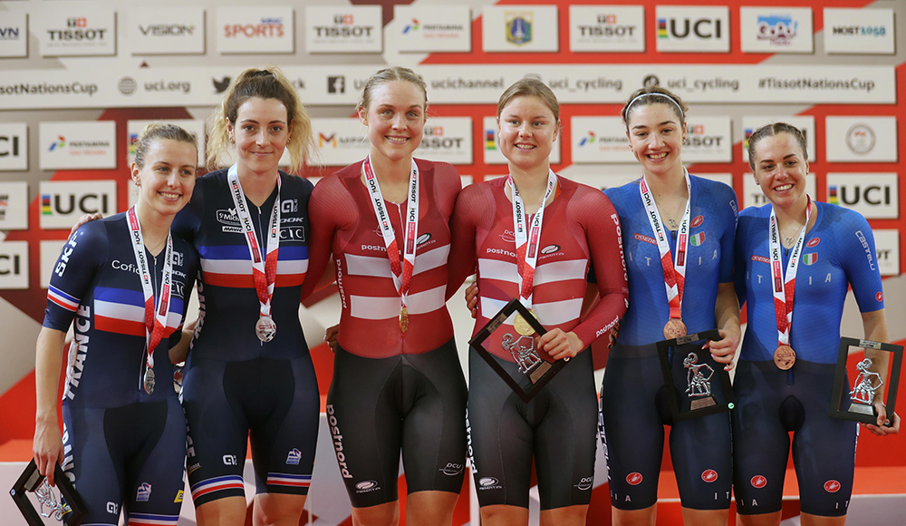 Nations Cup: Fidanza e Zanardi chiudono al terzo posto la Madison femminile di Giacarta