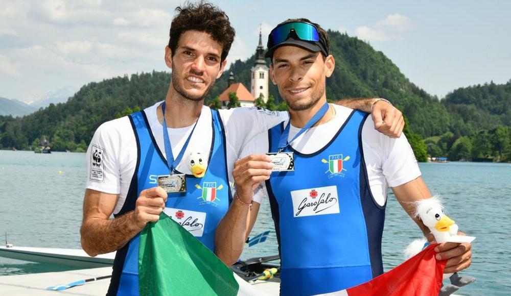 Europei: doppio pesi leggeri e quattro di coppia maschili sul podio a Bled