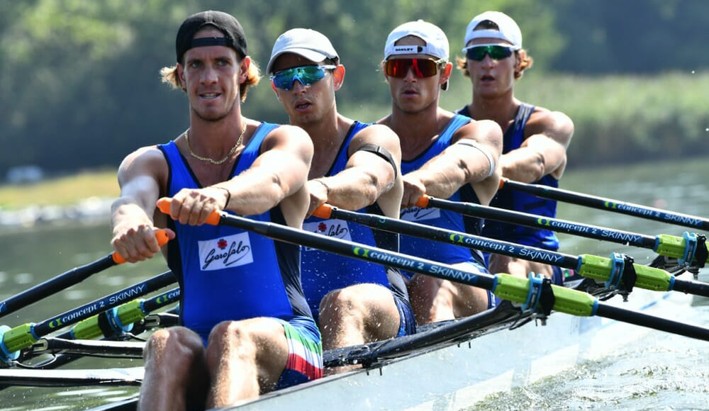 Belgrado: medaglia d’argento mondiale per il quattro di coppia azzurro, doppio pesi leggeri di bronzo