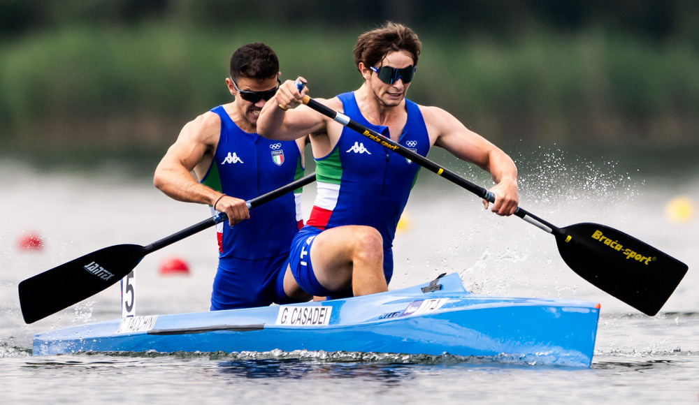 Carlo Tacchini e Gabriele Casadei settimi ai Mondiali: carta olimpica per l'Italia nel C2 500