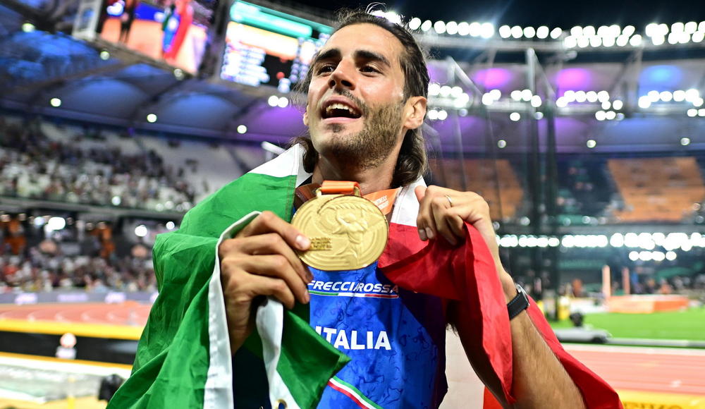 Gianmarco Tamberi d'oro nel salto in alto: terza medaglia azzurra ai Mondiali di Budapest