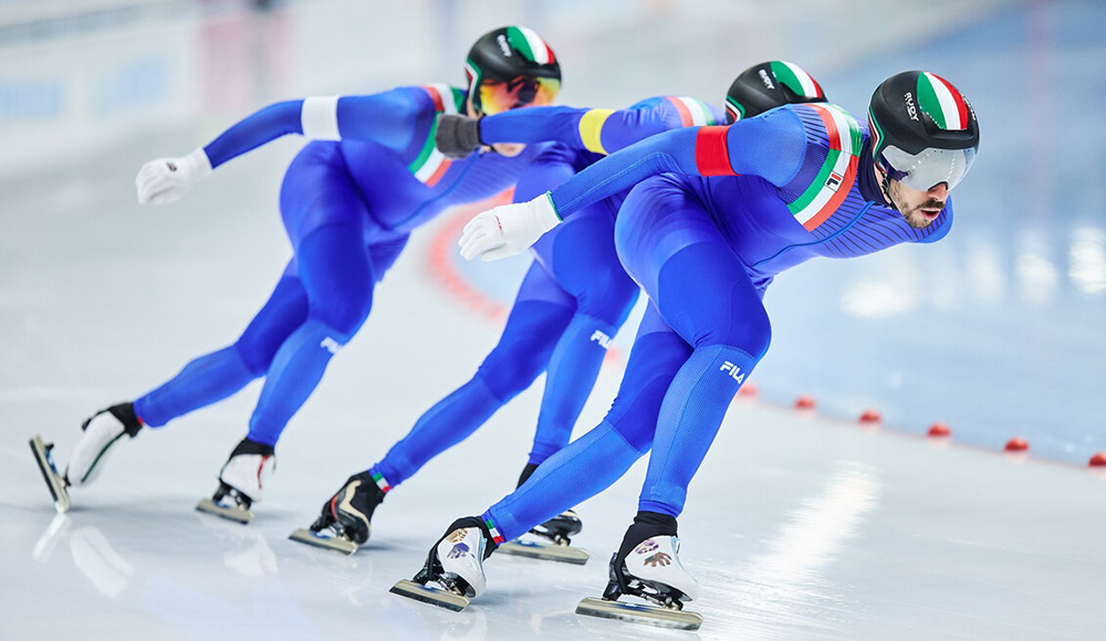 Europei di Heerenveen, team pursuit maschile: medaglia d’argento per l’Italia